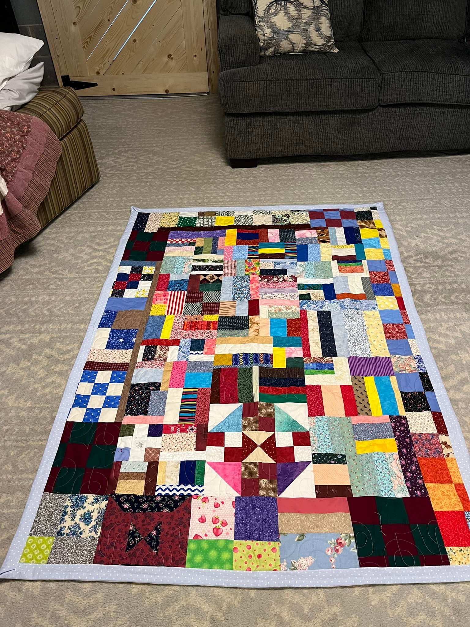 Crazy Pieced quilt (3)