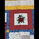 Disappearing 9-patch with roses - Image 2